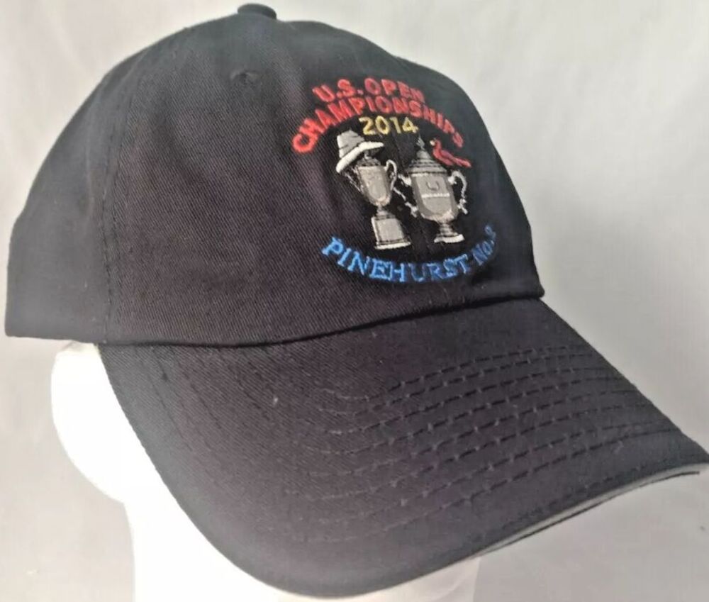 US Open 2014 Pinehurst USGA Member Adjustable Strapback Golf Hat/Cap-NEW!